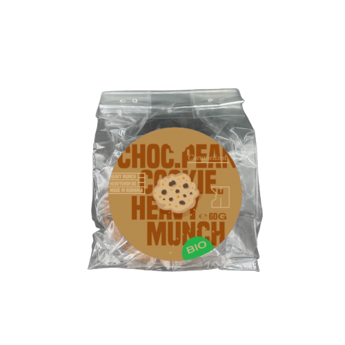HEAVY MUNCH Cookie BIO cu ciocolata si alune caramelizate, 3 buc